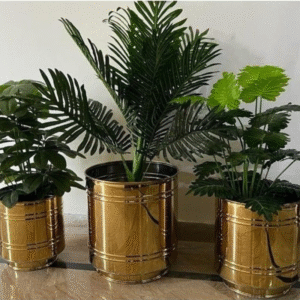 Gold Steel Planter