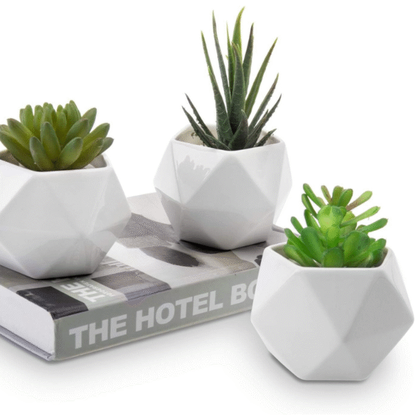 Geometric Ceramic Pot - Image 2