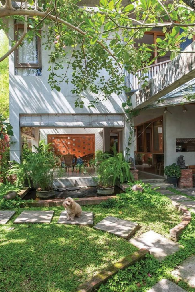 Create shade with growing trees