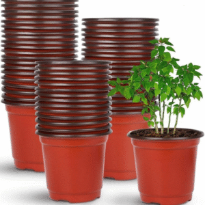 Plastic Plant Pots-Set of 10