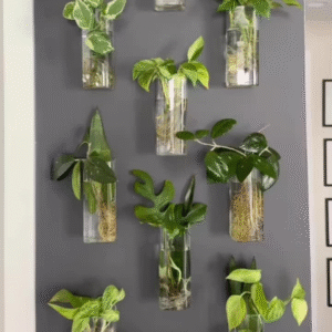 Glass Bottles Wall Planters