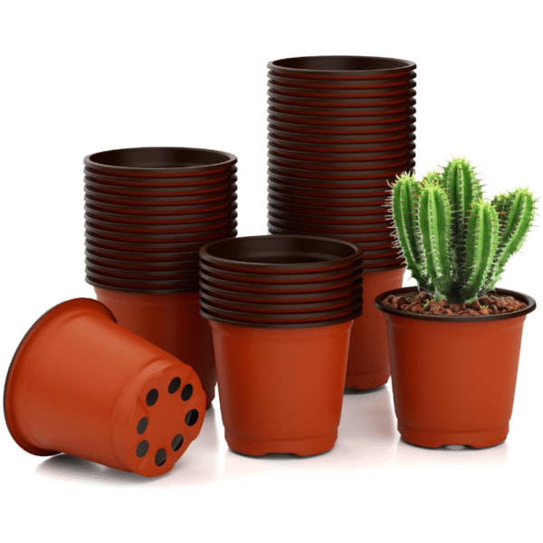 Plastic Plant Pots-Set of 10 - Image 3